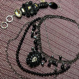 Layered Necklace and Bracelet Set